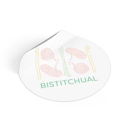 Bistitchual | Round Vinyl Stickers