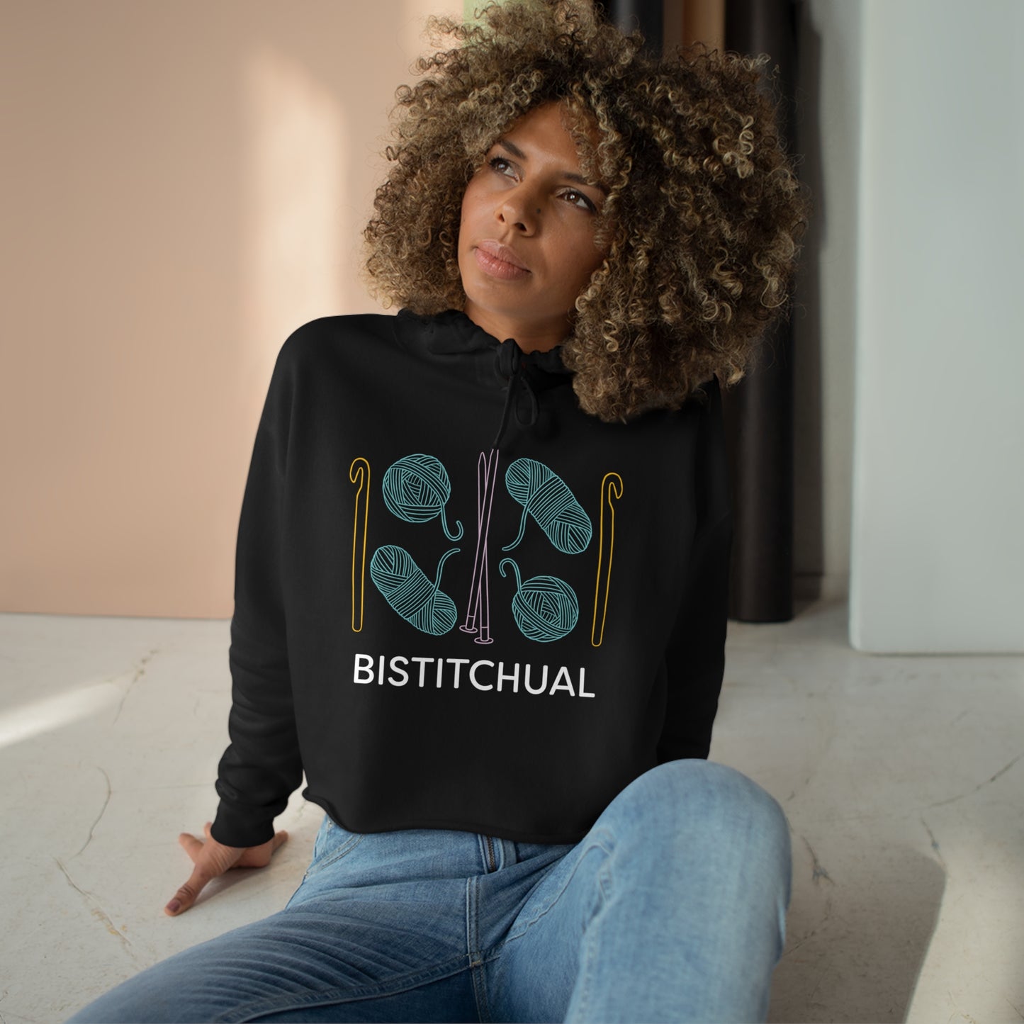 Bistitchual | Crop Hoodie