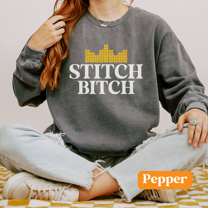 Bitch Stitch | Unisex Garment-Dyed Sweatshirt