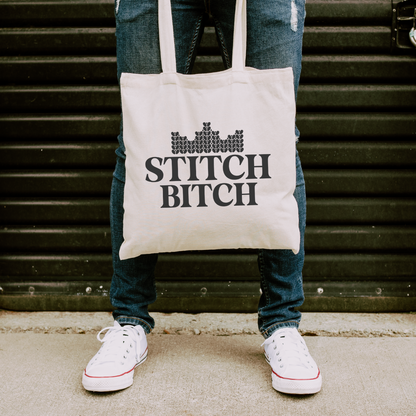 Stitch Bitch | Natural Tote Bag