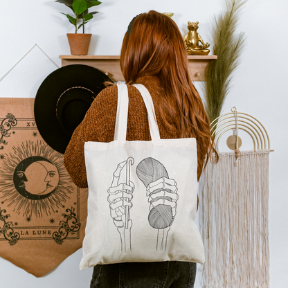 Crochet Hands | Cotton Canvas Tote Bag