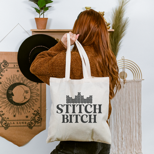 Stitch Bitch | Natural Tote Bag
