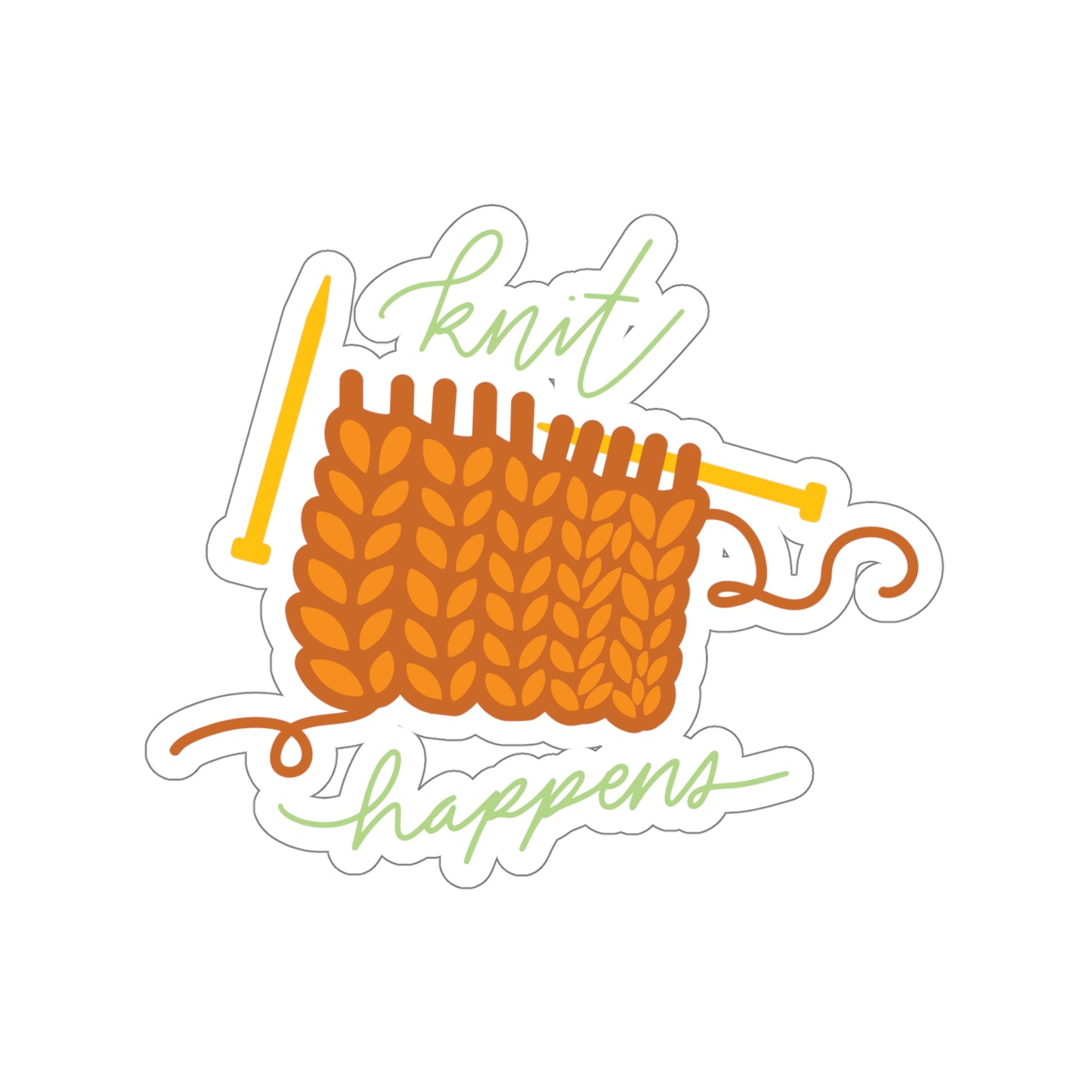 Knit Happens | Kiss-Cut Stickers