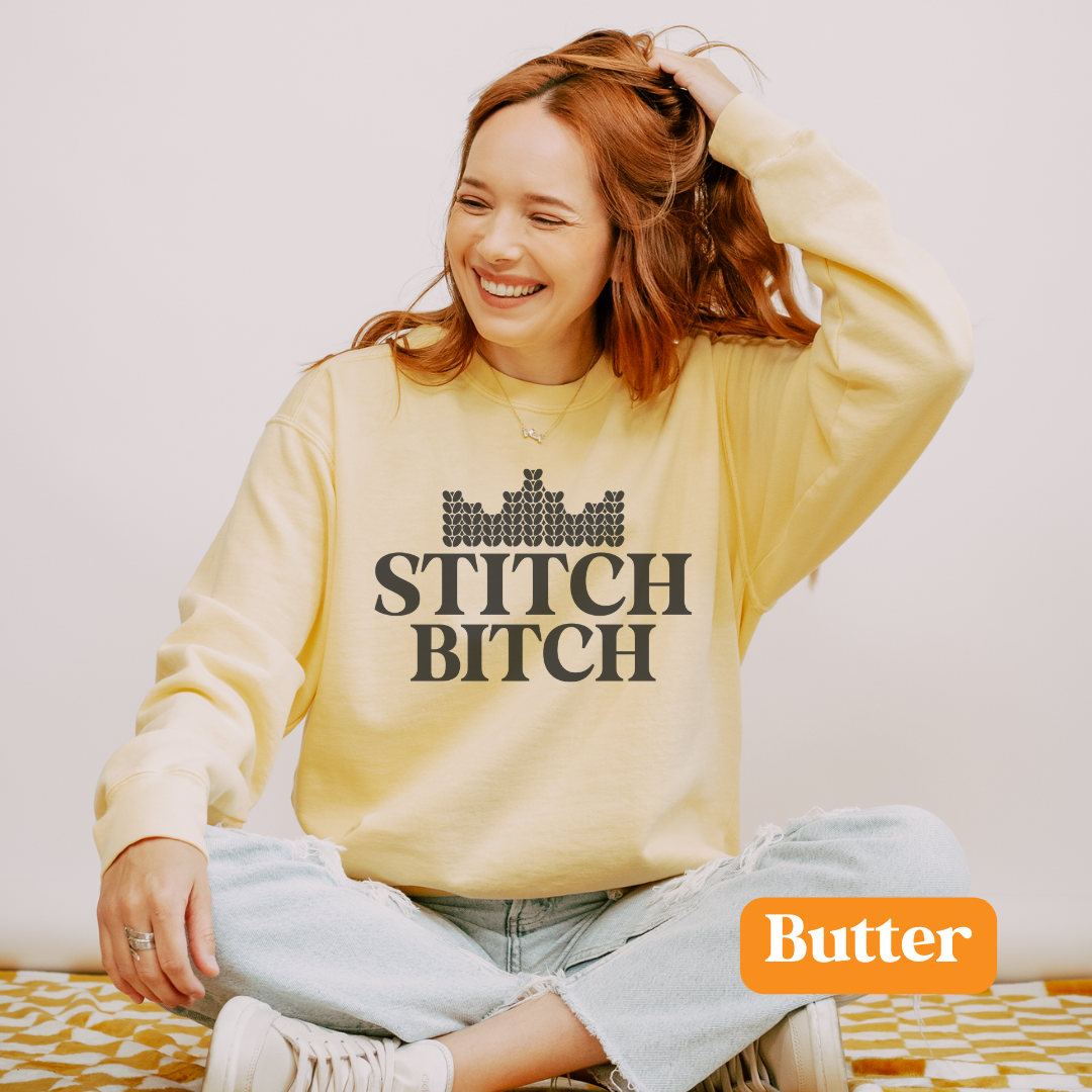 Bitch Stitch | Unisex Garment-Dyed Sweatshirt