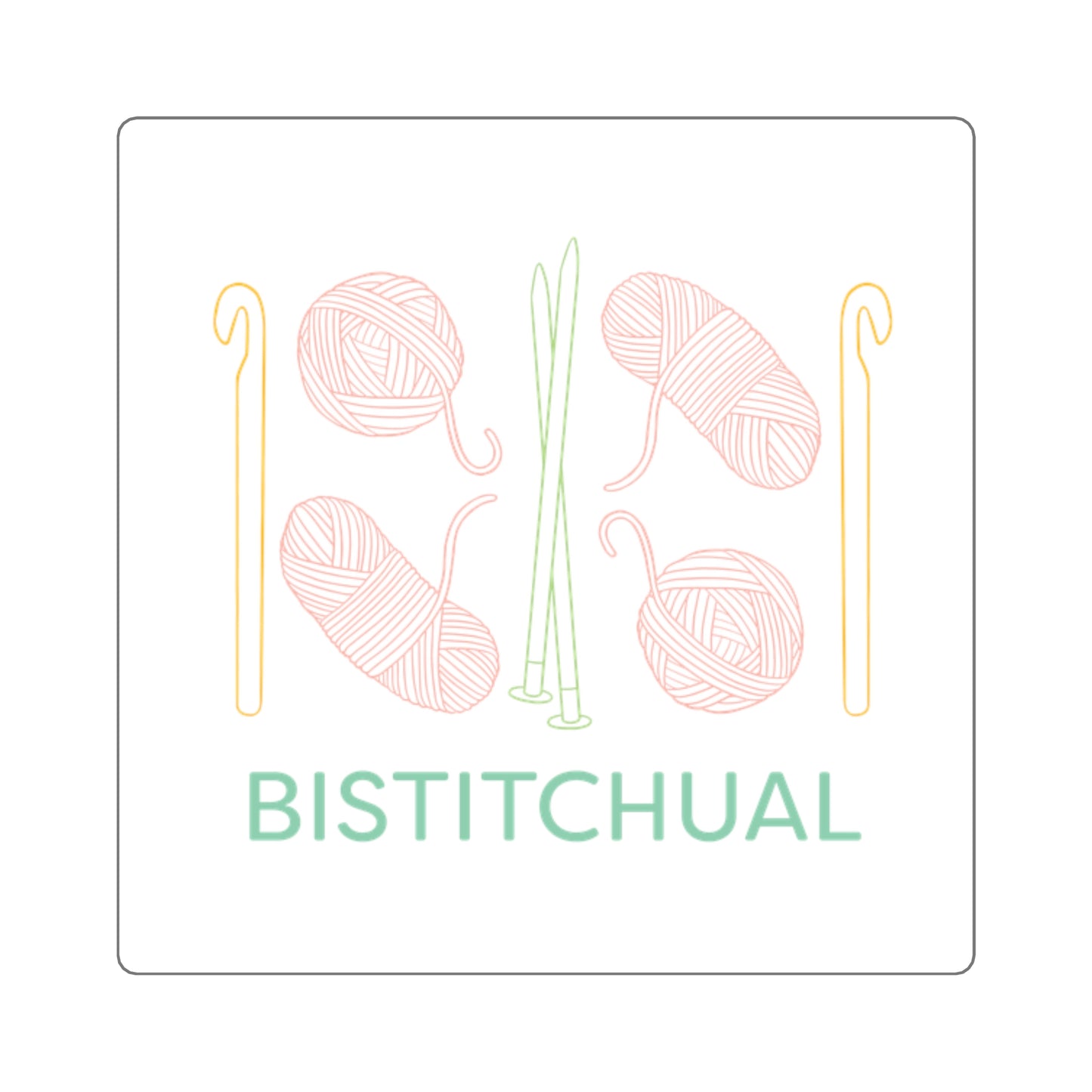 Bistitchual | Square Stickers