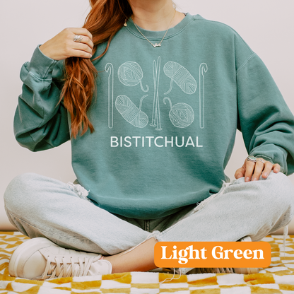 Bistitchual | Unisex Garment-Dyed Sweatshirt