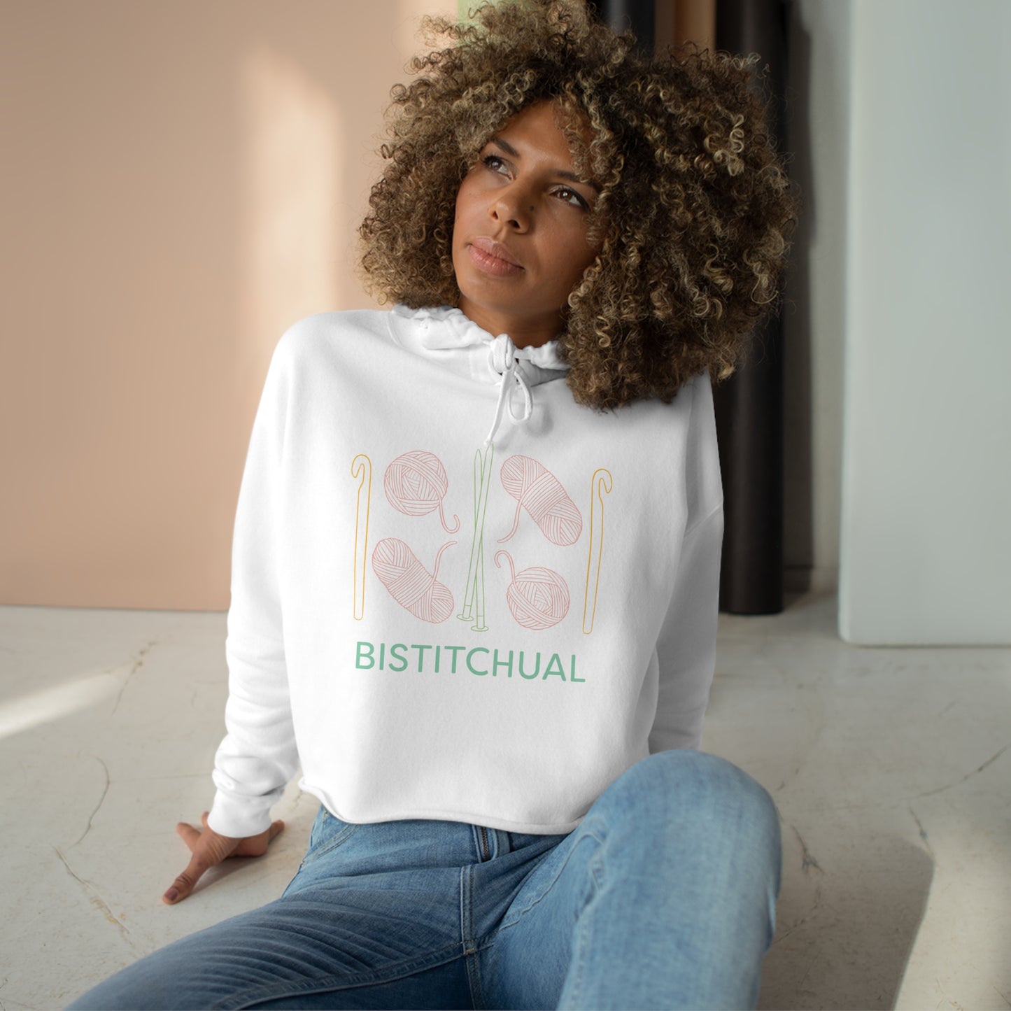 Bistitchual | Crop Hoodie