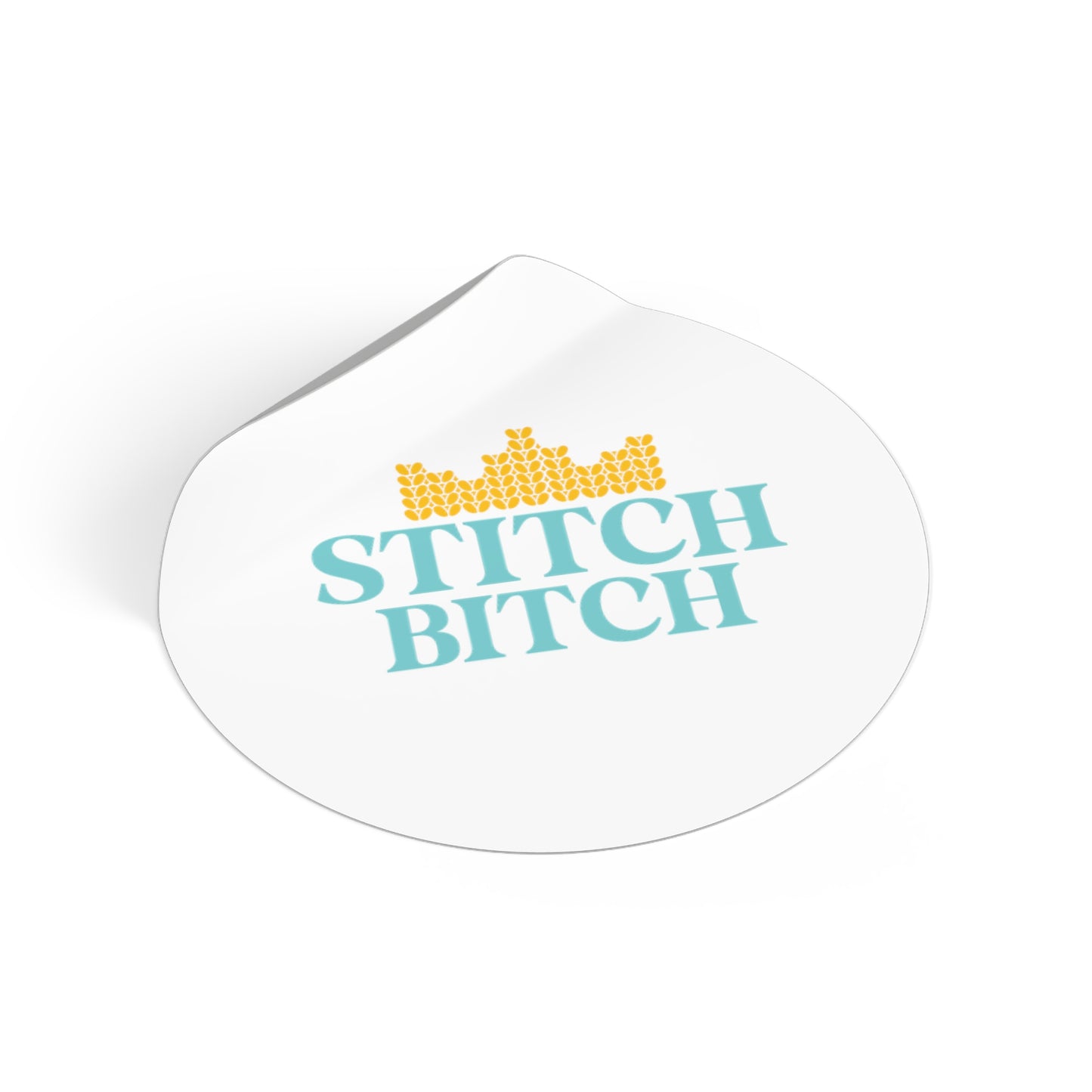 Stitch Bitch | Round Vinyl Stickers