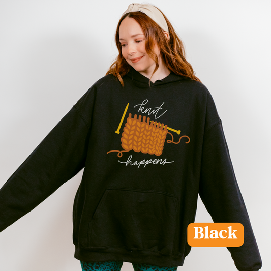 Knit Happens | Unisex Heavy Blend™ Hooded Sweatshirt