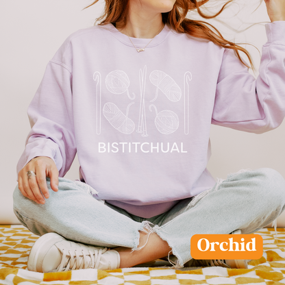 Bistitchual | Unisex Garment-Dyed Sweatshirt