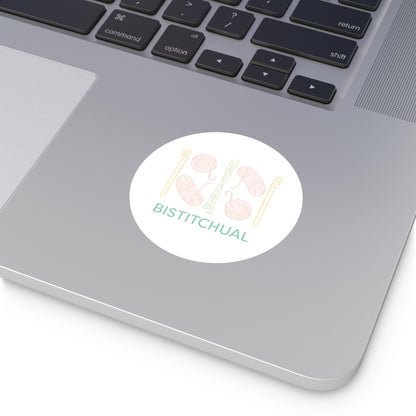 Bistitchual | Round Vinyl Stickers